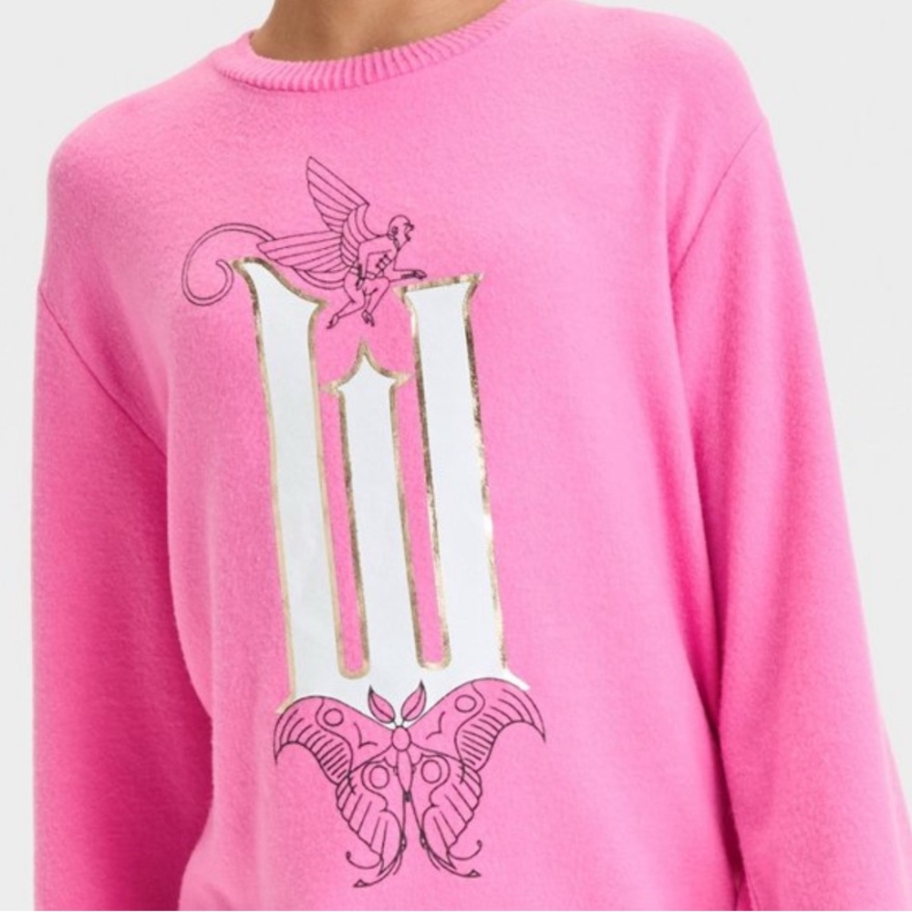 Pink Graphic Sweater